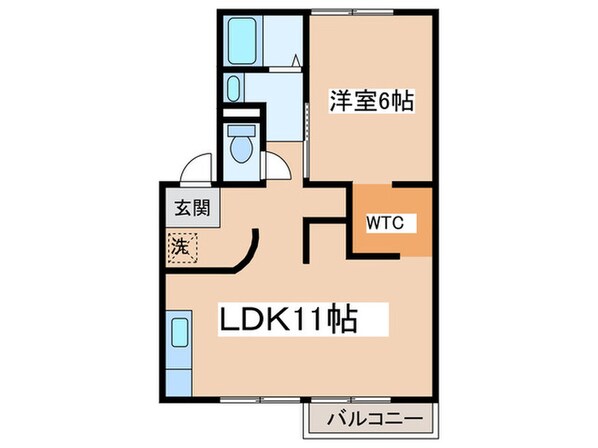 桜ハイツの物件間取画像